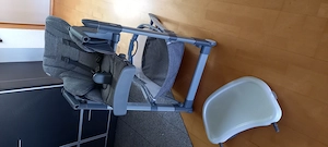 Hauck Hochstuhl & Babyliege ab Geburt (Set faltbar&klappbar) Melange Grey