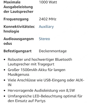 Denver btg212 Bluetooth Lautsprecher  Bild 2