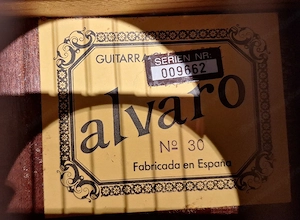 spanische Alvaro Gitarre Nr. 30 Bild 3