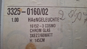 Hängelampe Cosmo Chrom Glas Bild 3