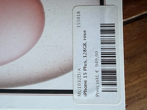 Iphone 15 plus, 128 GB, rose Bild 2