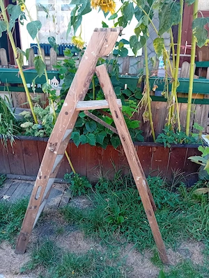 Alte Stehleiter Hö.150cm  Bild 5