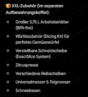 KitchenAid Artisan Food Processor 4L (Wie neu + OVP) Bild 3