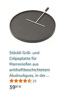 Stöckli Maroni & Kartoffelbräter & Grill- und Crepeplatte  Bild 8