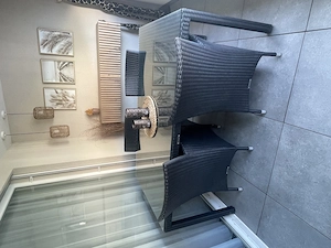 Sitzgruppe Rattan schwarz  Bild 2