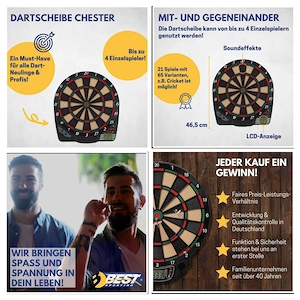 Dartscheibe Chester Bild 4