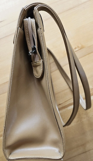 Echtleder-Damenhandtasche Liza Cleine   Made in Italy Bild 3