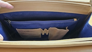 Echtleder-Damenhandtasche Liza Cleine   Made in Italy Bild 7