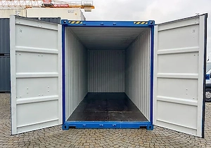 Seecontainer Blau 20 fuß High Cube  Bild 3