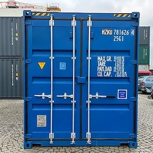 Seecontainer Blau 20 fuß High Cube  Bild 2