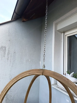 Rustikaler Hängesessel 120 d Bild 3