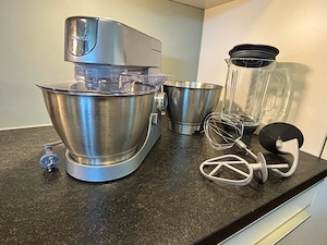 Kenwood Chef Küchenmaschine KVC31705   mit Glasmixer-Aufsatz & 2. Rührschüssel Bild 2