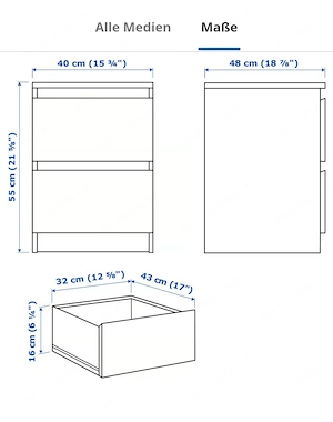 Ikea MALM Kommode  Bild 2