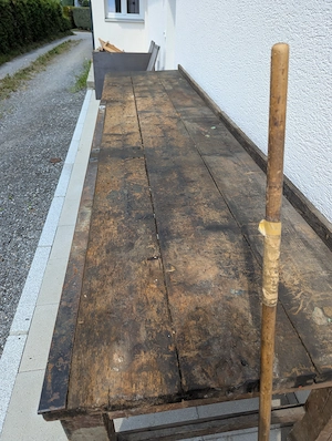 Riesige alte Werkbank 350cm  Bild 2