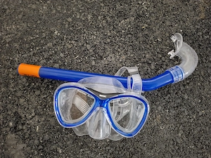 Taucherbrille mit Schnorchel Bild 2