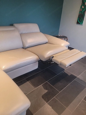 Echtleder Sofa mit mit elektrischer Relaxfunktion Bild 4