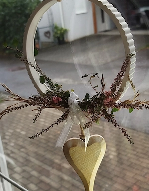 Deko Loop mit Holzherz neu