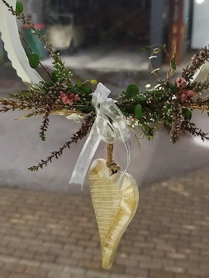 Deko Loop mit Holzherz neu Bild 2