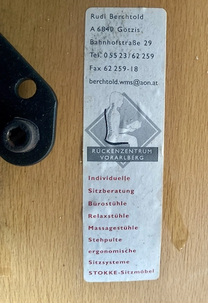 Büro Schreibtischstuhl von THERGOfit (D) ergonomisch Buche Stahl individuell verstellbar Bild 7