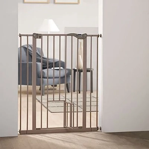 Absperrgitter für Hunde mit Katzenklappe Bild 2