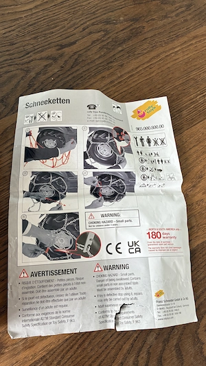 Schneeketten für Tretfahrzeug (Kinder 3-8 Jahre) Bild 3