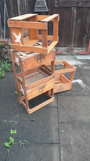 Alte schöne mostkisten-steigen oder als deko Bild 3