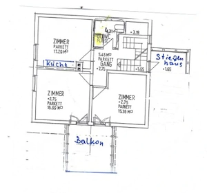 Sanierte 58m -Wohnung mit 16m  Terrasse in Feldkirch-Gisingen