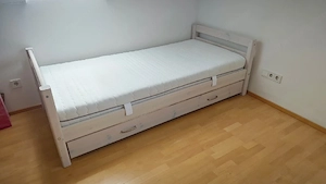 Flexa Jugendbett mit Ausziehbett inkl. Matratzen 