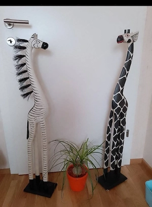 Deko - Giraffe, Zebra,Elefantenfuß 