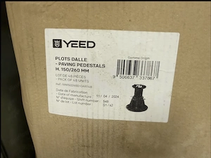 48x YEED Stelzlager 150-260 mm - NEU Bild 2