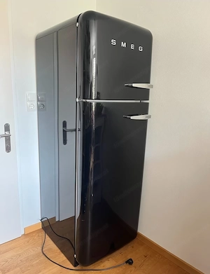 SMEG Kühlschrank 50 s Style, Schwarz (FAB30) - Designklassiker