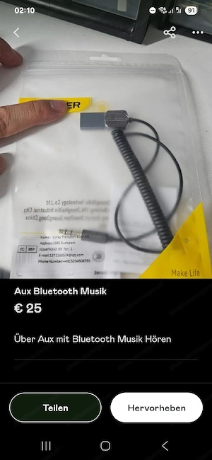 AUX Bluetooth Modul