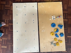 Kletterwand fürs Kinderzimmer mit 10 Griffen Bild 2