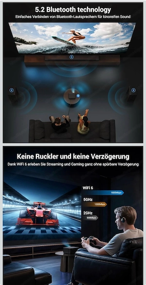 LED 4K Multimedia Projektor Bild 2