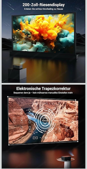 LED 4K Multimedia Projektor Bild 4