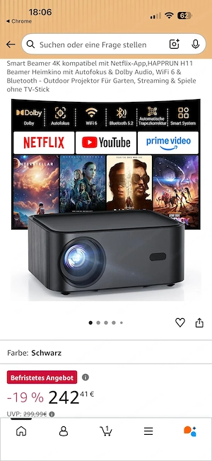 LED 4K Multimedia Projektor Bild 3