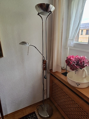 Stehlampe silber