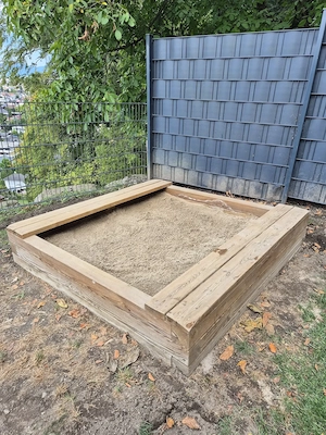 Sandkasten 160 x 160 x 27 cm (Horner Holz) Bild 2