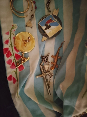 Modeschmuck und Münzen  Retro sammlung Bild 2
