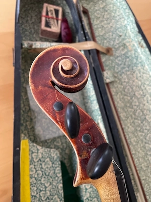 alte Violine    Geige Bild 4