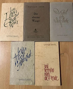 5 Gedichtbände von Natalie Beer