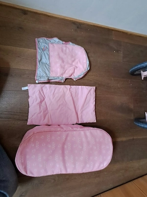 Puppenwagen in Pink für Kinder Bild 3