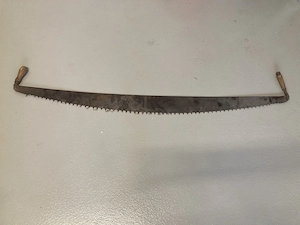 alte Zugsäge, Zugsäge, Säge mit langem Sägeblatt