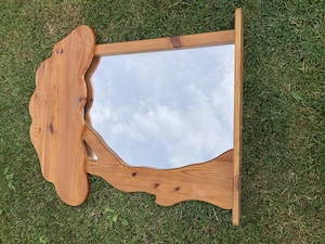 Spiegel, Kinderspiegel, Wandspiegel, Spiegel Holz, Spiegel Baum, Vollholz