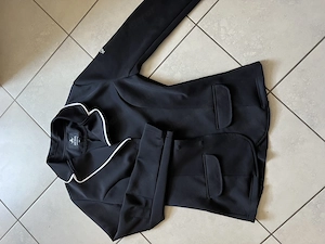 Turnierjacke schwarz Größe M wie Neu + weiße Reithose Größe 38 und Handschuhe Bild 3