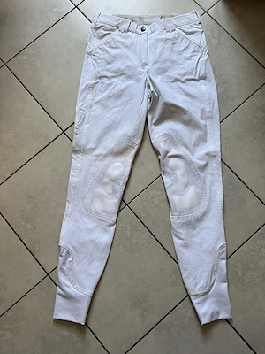 Turnierjacke schwarz Größe M wie Neu + weiße Reithose Größe 38 und Handschuhe Bild 4