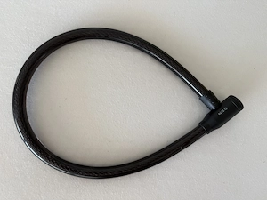 Neues robustes Fahrradschloss mit 2 Schlüsseln 80cm lang Stahlkern hat 2 cm Durchmesser  Bild 4