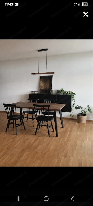 Esszimmerstühle Holz schwarz