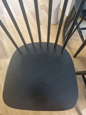 Esszimmerstühle Holz schwarz Bild 5