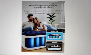 Luftbett Doppel, selbstaufblasend Bild 4